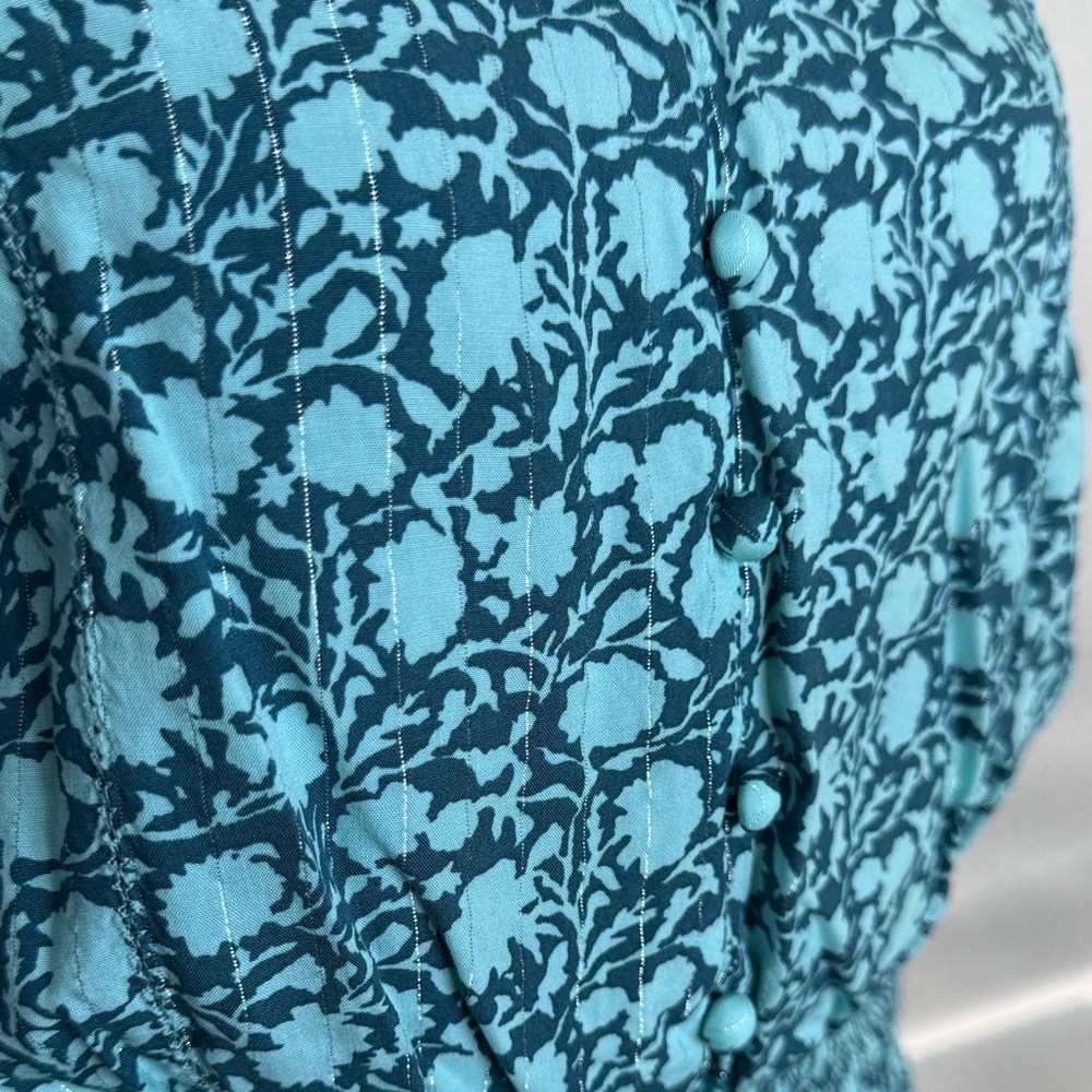 Vineyard Vines Teal Long Sleeve Dress - Picture 4 of 12